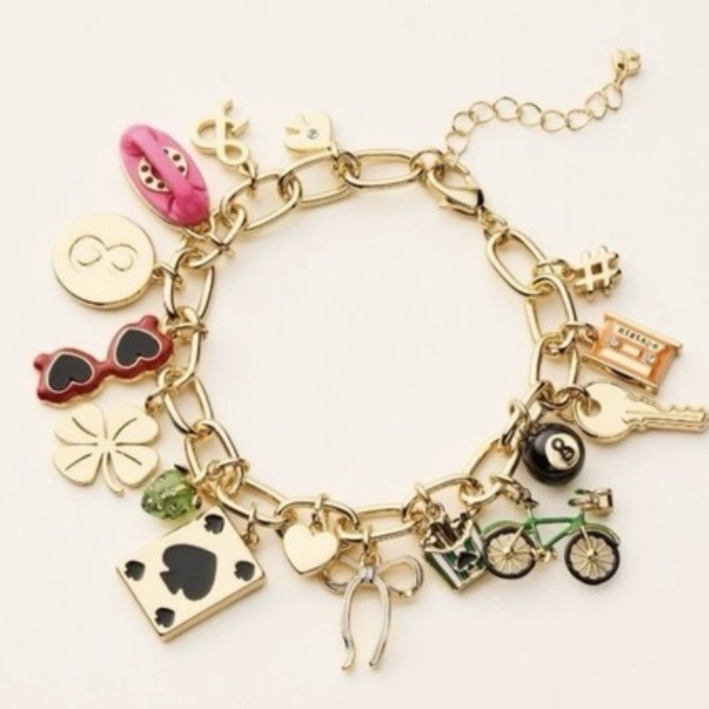 Kate Spade New York x Target Mixed Novelty Chunky Charm Bracelet, NWT